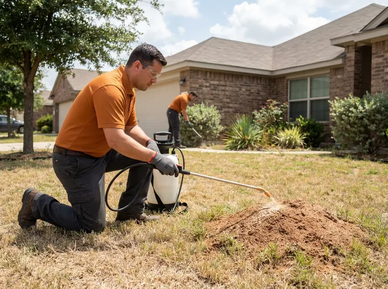 Fire Ant Mound Eradication and Lawn Protection in San Antonio, TX
